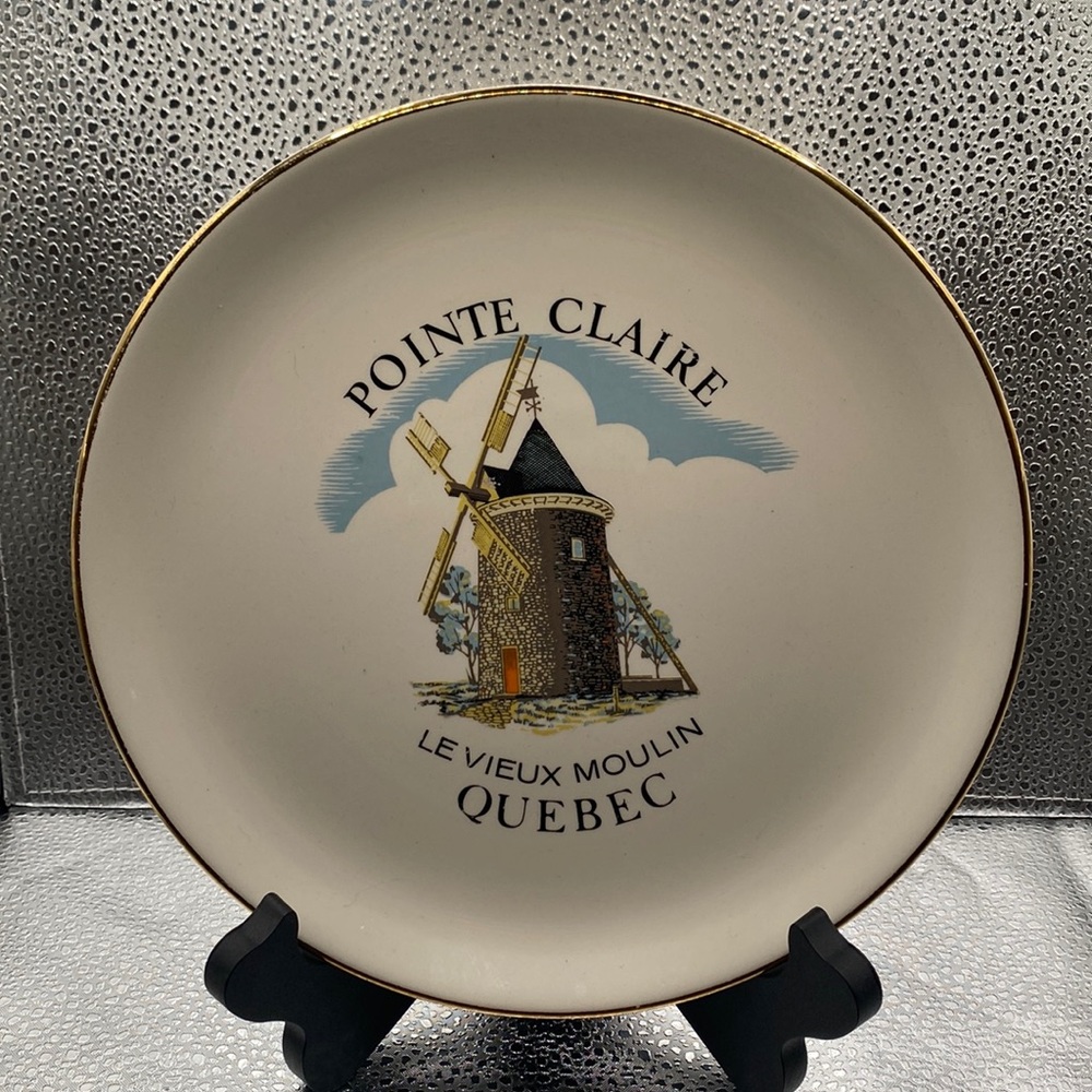 Porcelain Pointe Claire LeVieux Moulin Quebec Collector Plate